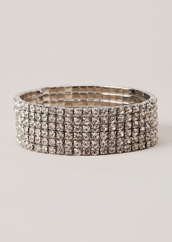 Phase Eight Silver Sparkle Cuff Jewellery Silver Australia | SO8640752